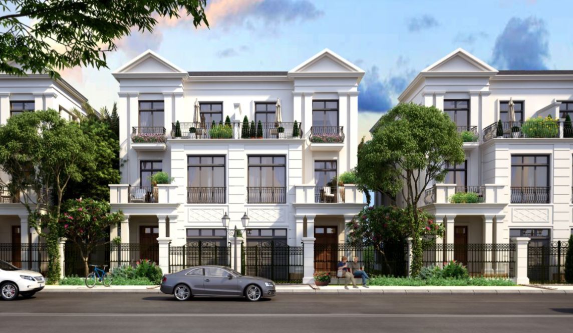 Cho thuê biệt thự song lập Đảo Thiên Đường Vinhomes Vũ Yên Hải Phòng, hướng Đông Nam, view TTTM
